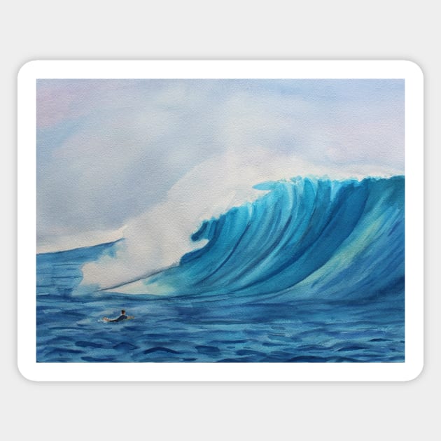 Big Wave Surfing Sticker by Sandraartist